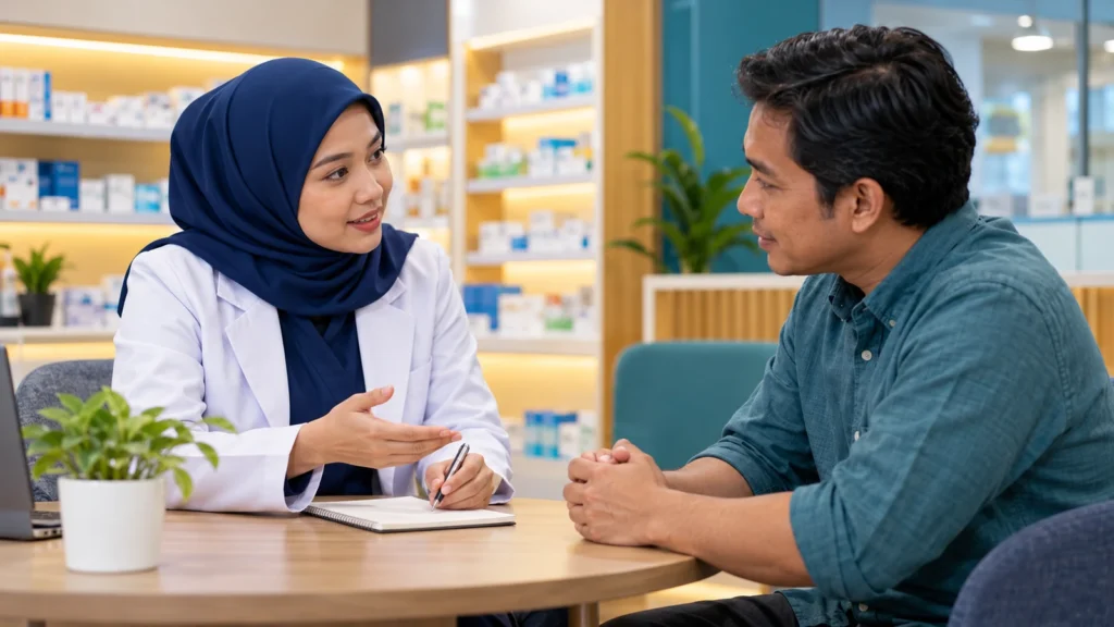 Ilustrasi langkah aman saat obat PRB belum tersedia
